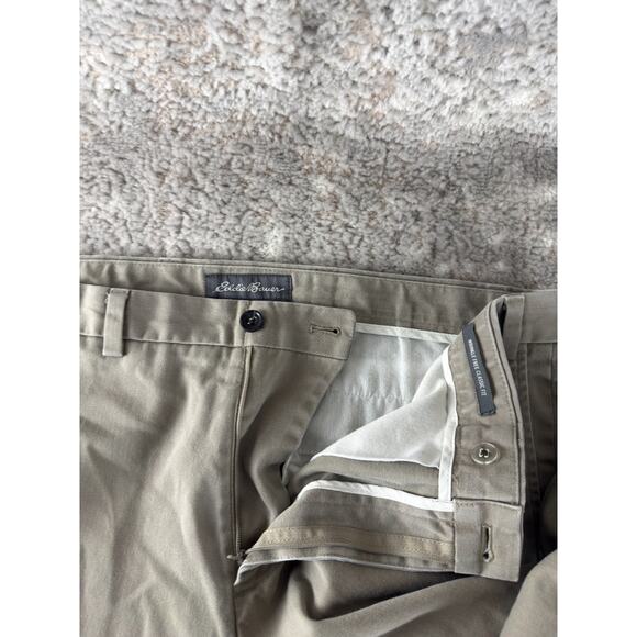 Eddie Bauer Size 38 Classic Fit Flat Front Straight Leg Casual Pants Gray - Picture 8 of 12